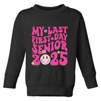 Senior 2025 Class Groovy Toddler Sweatshirt