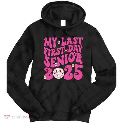 Senior 2025 Class Groovy Tie Dye Hoodie