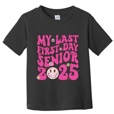 Senior 2025 Class Groovy Toddler T-Shirt