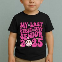 Senior 2025 Class Groovy Toddler T-Shirt