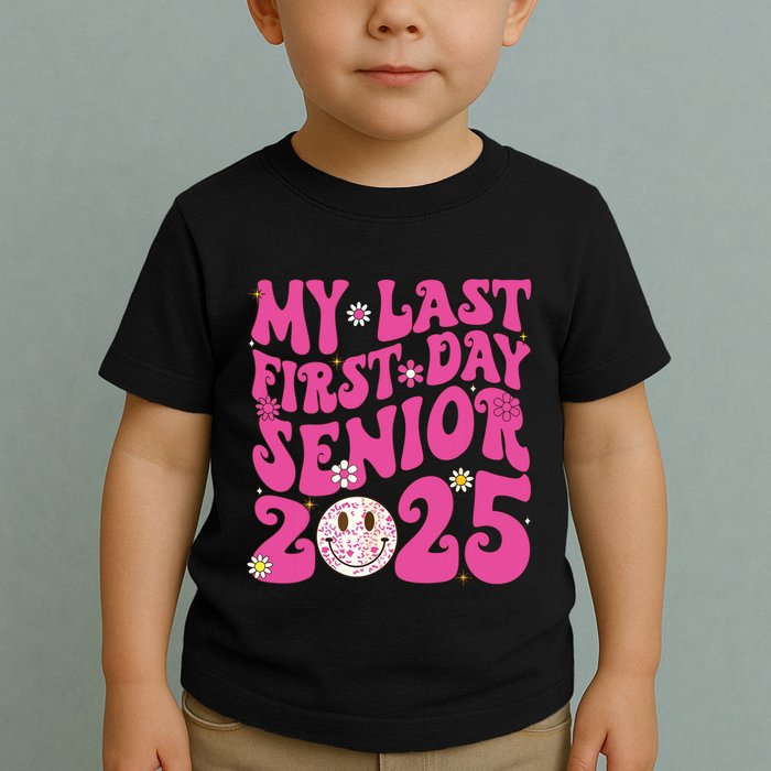 Senior 2025 Class Groovy Toddler T-Shirt