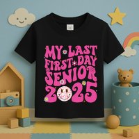 Senior 2025 Class Groovy Toddler T-Shirt