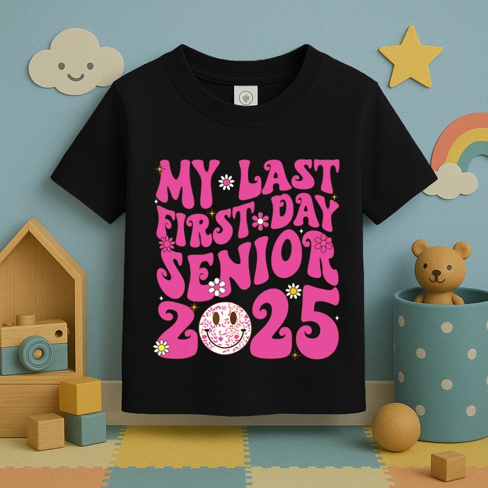 Senior 2025 Class Groovy Toddler T-Shirt