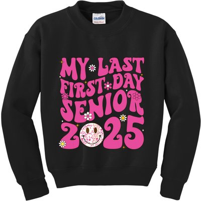 Senior 2025 Class Groovy Kids Sweatshirt