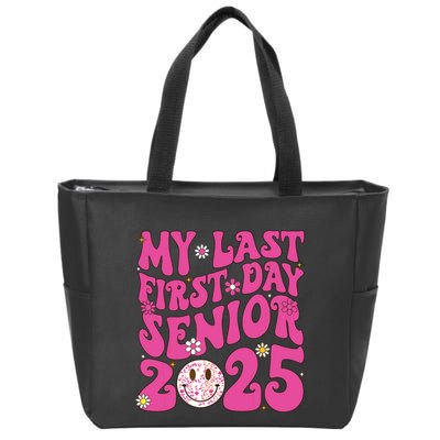 Senior 2025 Class Groovy Zip Tote Bag