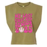 Senior 2025 Class Groovy Garment-Dyed Women's Muscle Tee