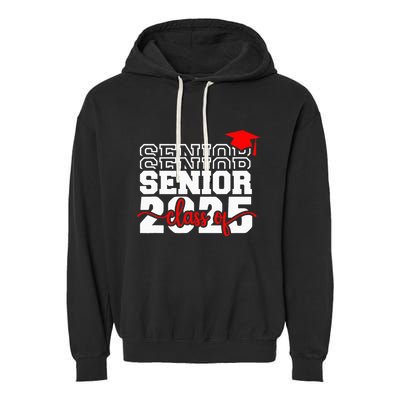 Senior 25 Class Of 2025 Back To School Graduation 2025 T Garment-Dyed Fleece Hoodie