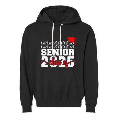 Senior 25 Class Of 2025 Back To School Graduation 2025 T Garment-Dyed Fleece Hoodie