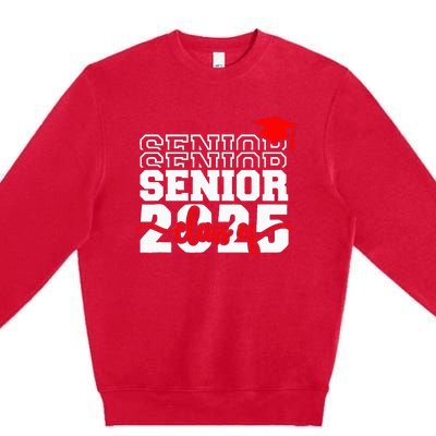 Senior 25 Class Of 2025 Back To School Graduation 2025 T Premium Crewneck Sweatshirt