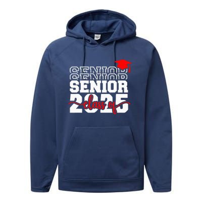 Senior 25 Class Of 2025 Back To School Graduation 2025 T Performance Fleece Hoodie