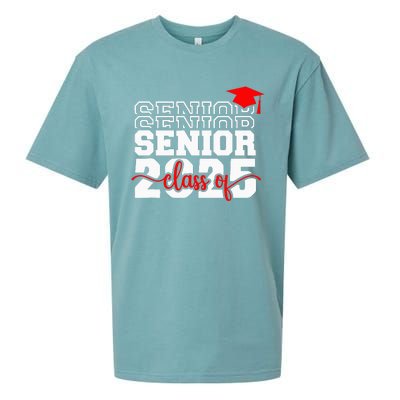 Senior 25 Class Of 2025 Back To School Graduation 2025 T Sueded Cloud Jersey T-Shirt