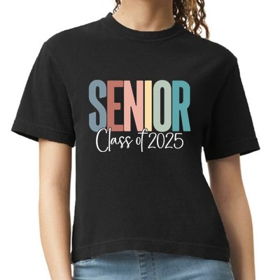Senior 2025 Class Of 2025 Comfort Colors Boxy T-Shirt