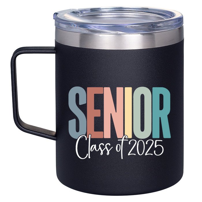 Senior 2025 Class Of 2025 12oz Stainless Steel Coffee Mug