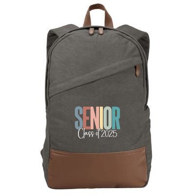 Senior 2025 Class Of 2025 Cotton Canvas Backpack