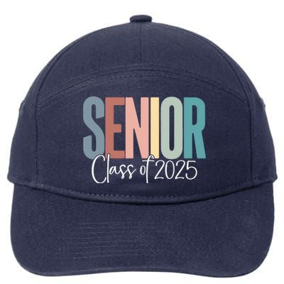 Senior 2025 Class Of 2025 7-Panel Snapback Hat