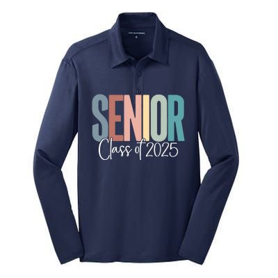 Senior 2025 Class Of 2025 Silk Touch Performance Long Sleeve Polo