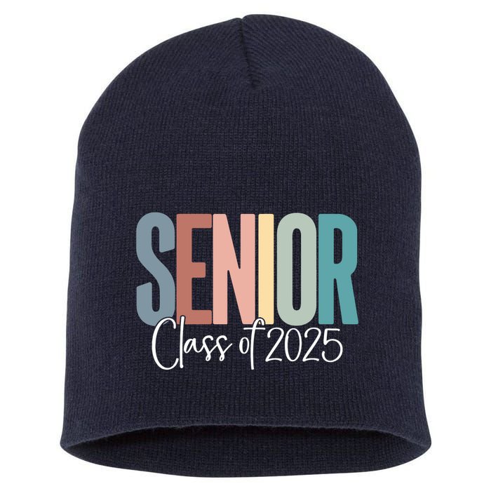Senior 2025 Class Of 2025 Short Acrylic Beanie