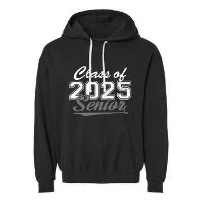 Senior 2025 Class Of 2025 Back To School 2025 Vintage Garment-Dyed Fleece Hoodie