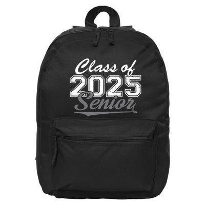 Senior 2025 Class Of 2025 Back To School 2025 Vintage 16 in Basic Backpack