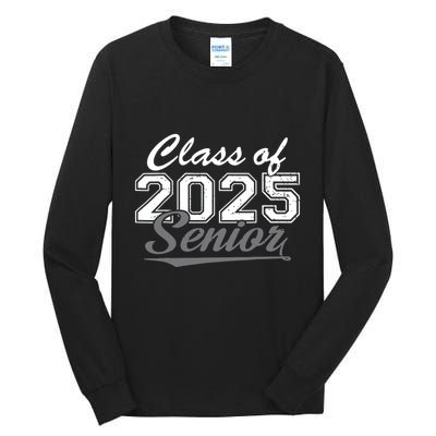 Senior 2025 Class Of 2025 Back To School 2025 Vintage Tall Long Sleeve T-Shirt