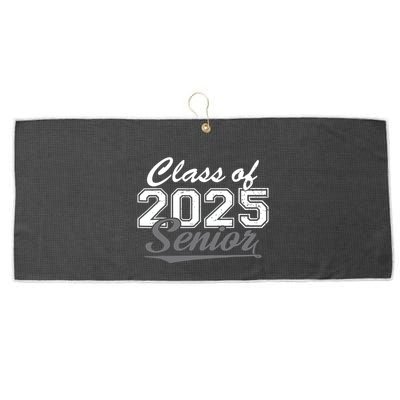 Senior 2025 Class Of 2025 Back To School 2025 Vintage Large Microfiber Waffle Golf Towel
