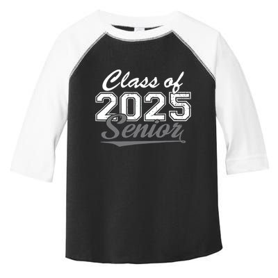 Senior 2025 Class Of 2025 Back To School 2025 Vintage Toddler Fine Jersey T-Shirt