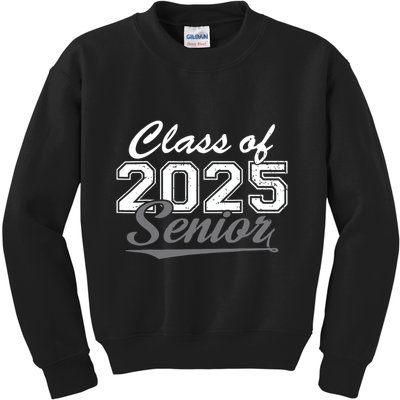 Senior 2025 Class Of 2025 Back To School 2025 Vintage Kids Sweatshirt