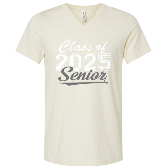 Senior 2025 Class Of 2025 Back To School 2025 Vintage V-Neck T-Shirt