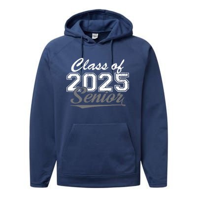 Senior 2025 Class Of 2025 Back To School 2025 Vintage Performance Fleece Hoodie