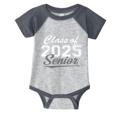 Senior 2025 Class Of 2025 Back To School 2025 Vintage Infant Baby Jersey Bodysuit
