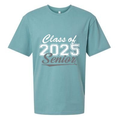 Senior 2025 Class Of 2025 Back To School 2025 Vintage Sueded Cloud Jersey T-Shirt