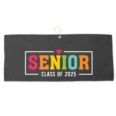Senior 2025 Class Of 2025 For College High School Senior Large Microfiber Waffle Golf Towel