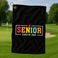 Senior 2025 Class Of 2025 For College High School Senior Golf Towel