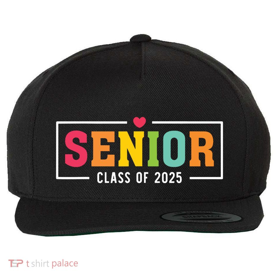 Senior 2025 Class Of 2025 For College High School Senior Wool Snapback Cap
