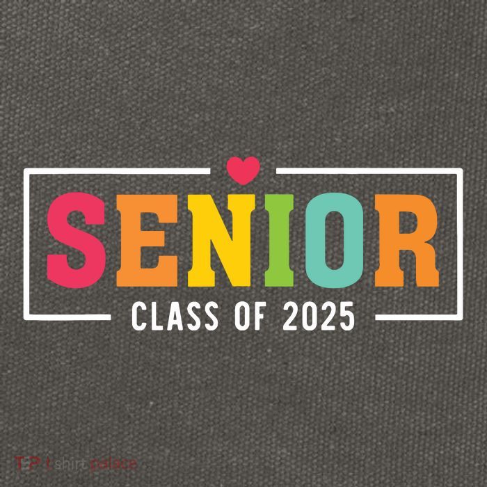 Senior 2025 Class Of 2025 For College High School Senior Cotton Canvas Backpack