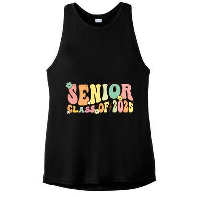 Senior 2025 Class Of 2025 For College High School Senior Ladies PosiCharge Tri-Blend Wicking Tank