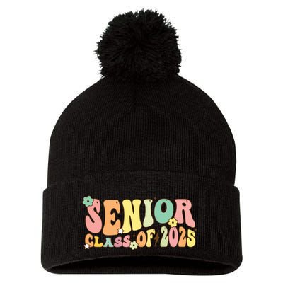 Senior 2025 Class Of 2025 For College High School Senior Pom Pom 12in Knit Beanie