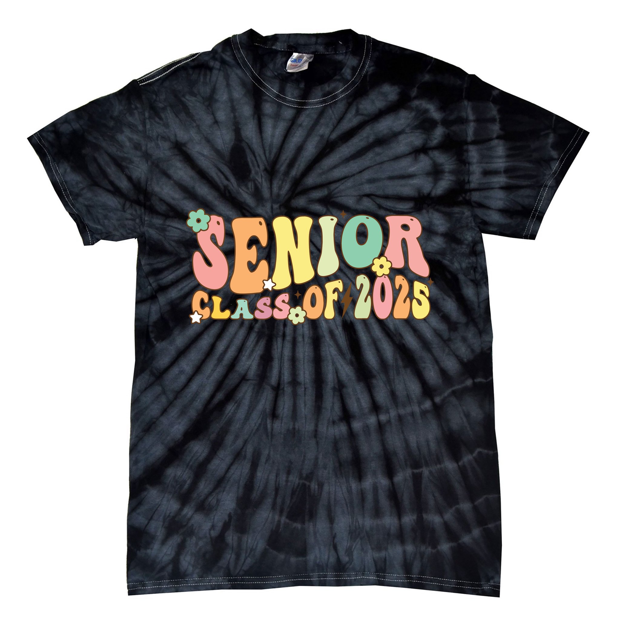 Senior 2025 Class Of 2025 For College High School Senior Tie-Dye T-Shirt