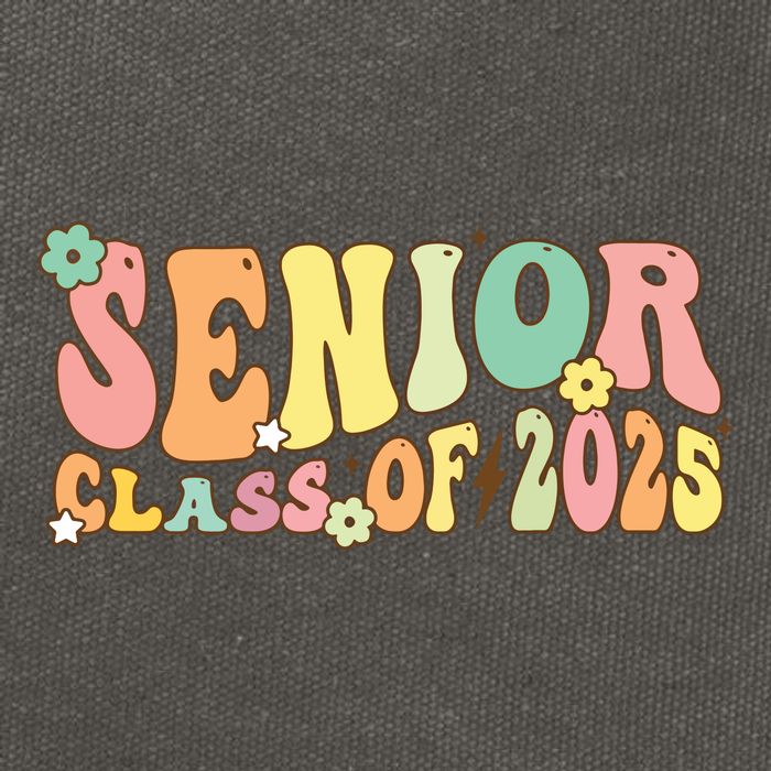 Senior 2025 Class Of 2025 For College High School Senior Cotton Canvas Backpack