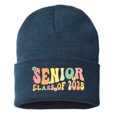 Senior 2025 Class Of 2025 For College High School Senior Sustainable Knit Beanie