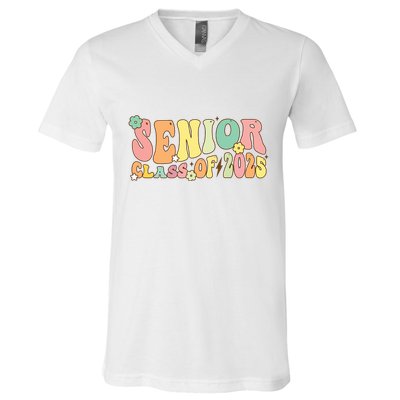 Senior 2025 Class Of 2025 For College High School Senior V-Neck T-Shirt