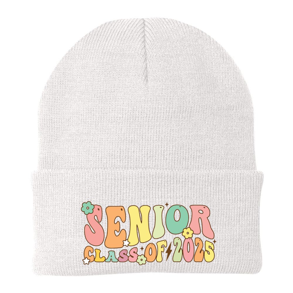 Senior 2025 Class Of 2025 For College High School Senior Beanie
