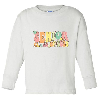 Senior 2025 Class Of 2025 For College High School Senior Toddler Long Sleeve Shirt