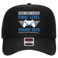 Senior 2025 Class Of 2025 Gamer Video Games High Crown Mesh Back Trucker Hat