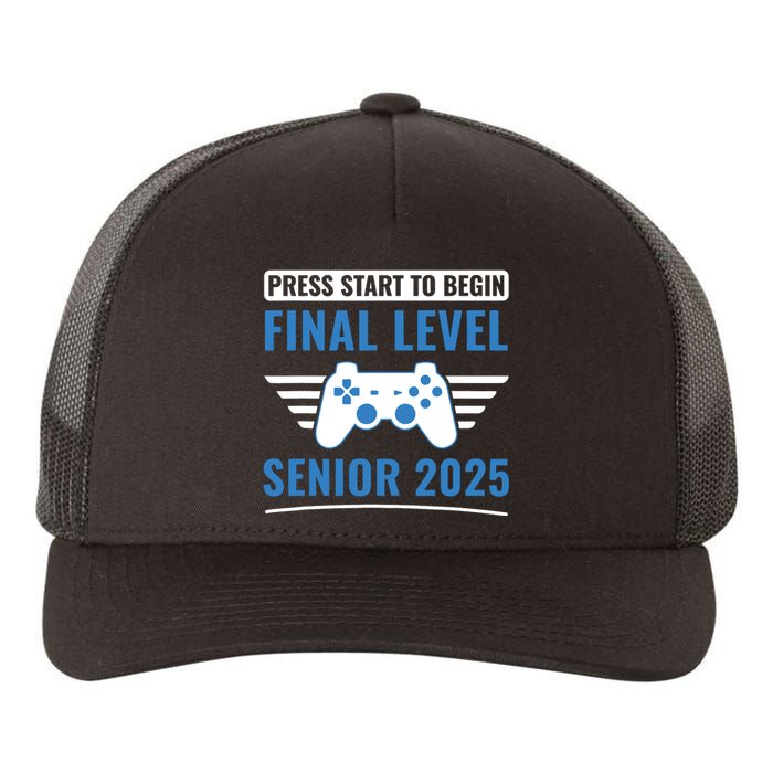 Senior 2025 Class Of 2025 Gamer Video Games Yupoong Adult 5-Panel Trucker Hat