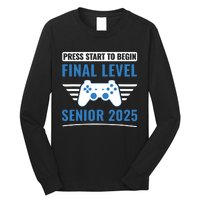 Senior 2025 Class Of 2025 Gamer Video Games Long Sleeve Shirt