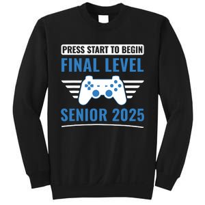 Senior 2025 Class Of 2025 Gamer Video Games Sweatshirt