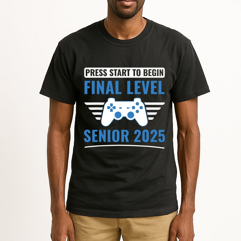 Senior 2025 Class Of 2025 Gamer Video Games Tall T-Shirt