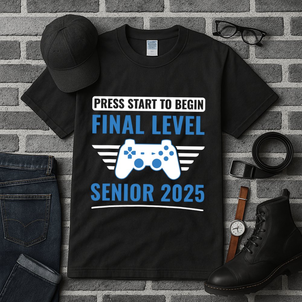 Senior 2025 Class Of 2025 Gamer Video Games Tall T-Shirt