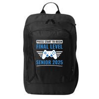 Senior 2025 Class Of 2025 Gamer Video Games City Backpack